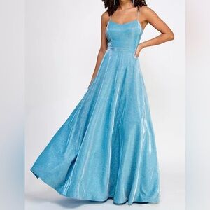Elegant Blue Evening Gown